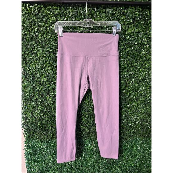 Lululemon Align Ribbed High-Rise Pant 25" Purple Ash Sz 8 - Picture 1 of 3